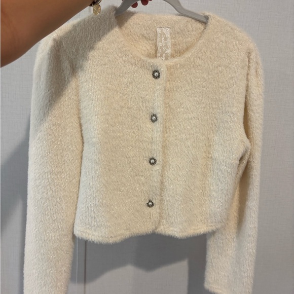 Sadie & Sage Jackets & Blazers - Sadie & Sage Cream Cardigan
